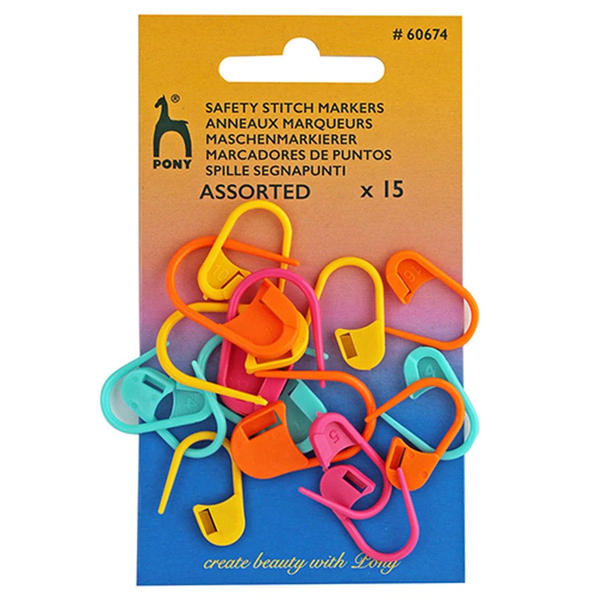 Pony Safety Stitch Markers - Assorted (Item #60674)