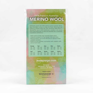 Merino Wool Felt - 4.5" x 7" - Green