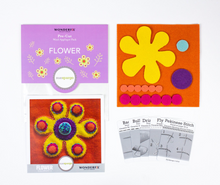 Load image into Gallery viewer, Pre-Cut Wool Appliqué Kit - Flower - Yellow
