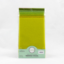 Load image into Gallery viewer, Merino Wool Felt - 4.5&quot; x 7&quot; - Green
