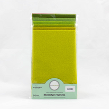 Load image into Gallery viewer, Merino Wool Felt - 4.5" x 7" - Green