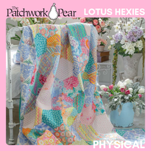Load image into Gallery viewer, Lotus Hexies Quilt - Physical Pattern