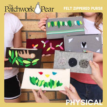 Load image into Gallery viewer, Felt Zippered Purse - Physical Pattern