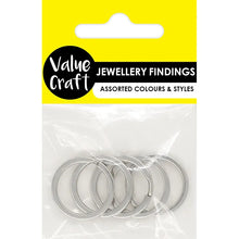 Load image into Gallery viewer, Split Rings - 25mm - Silver
