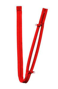30" Handbag Zip - Double-slide - Hot Red