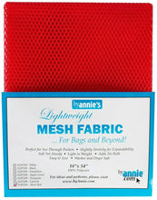 Load image into Gallery viewer, Mesh Fabric - Atom Red
