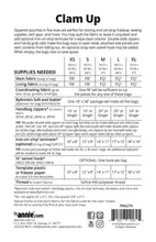 Load image into Gallery viewer, Clam Up Zippered Pouches - Physical Pattern