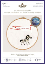 Load image into Gallery viewer, Congratulations! Zebra Embroidery Kit
