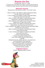 Load image into Gallery viewer, Francie the Fox - Physical Pattern