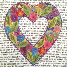 Load image into Gallery viewer, Pre-Cut Wool Appliqué Kit - Heart - Multicoloured
