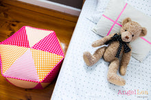 Load image into Gallery viewer, Hexagon Pouf - Physical Pattern