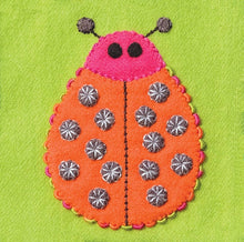 Load image into Gallery viewer, Pre-Cut Wool Appliqué Kit - Ladybug - Orange
