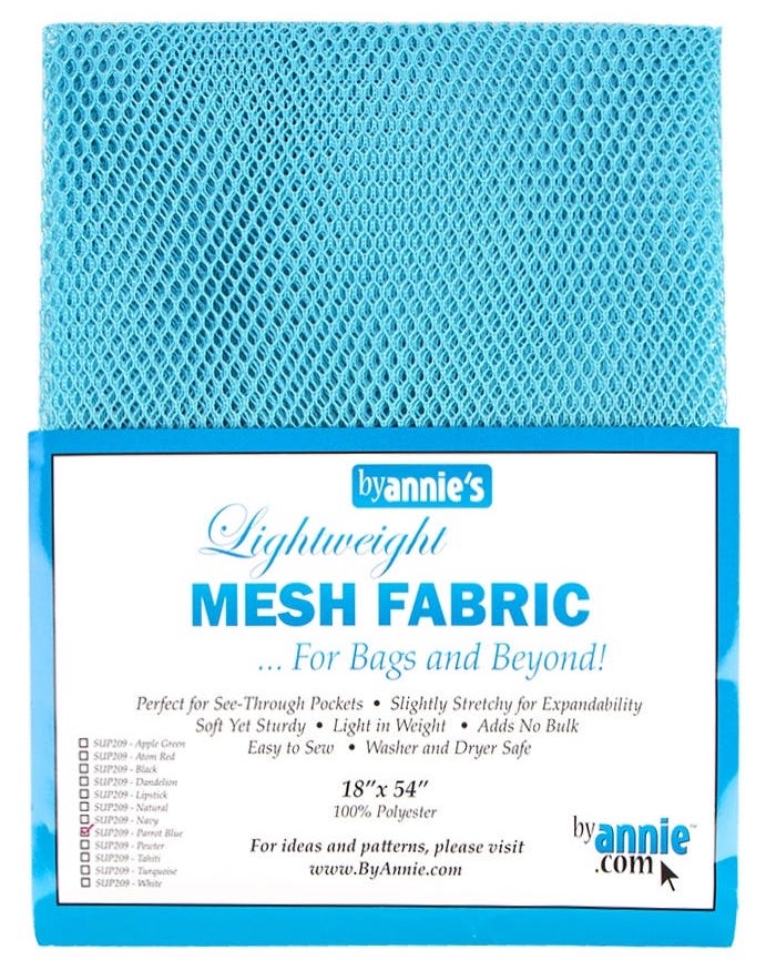 By Annie Mesh Fabric Lightweight 18x54 Black 