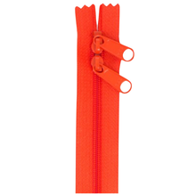 Load image into Gallery viewer, 40" Handbag Zip - Double-slide - Tangerine