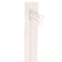 Load image into Gallery viewer, 30" Handbag Zip - Double-slide - White