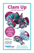 Load image into Gallery viewer, Clam Up Zippered Pouches Pattern
