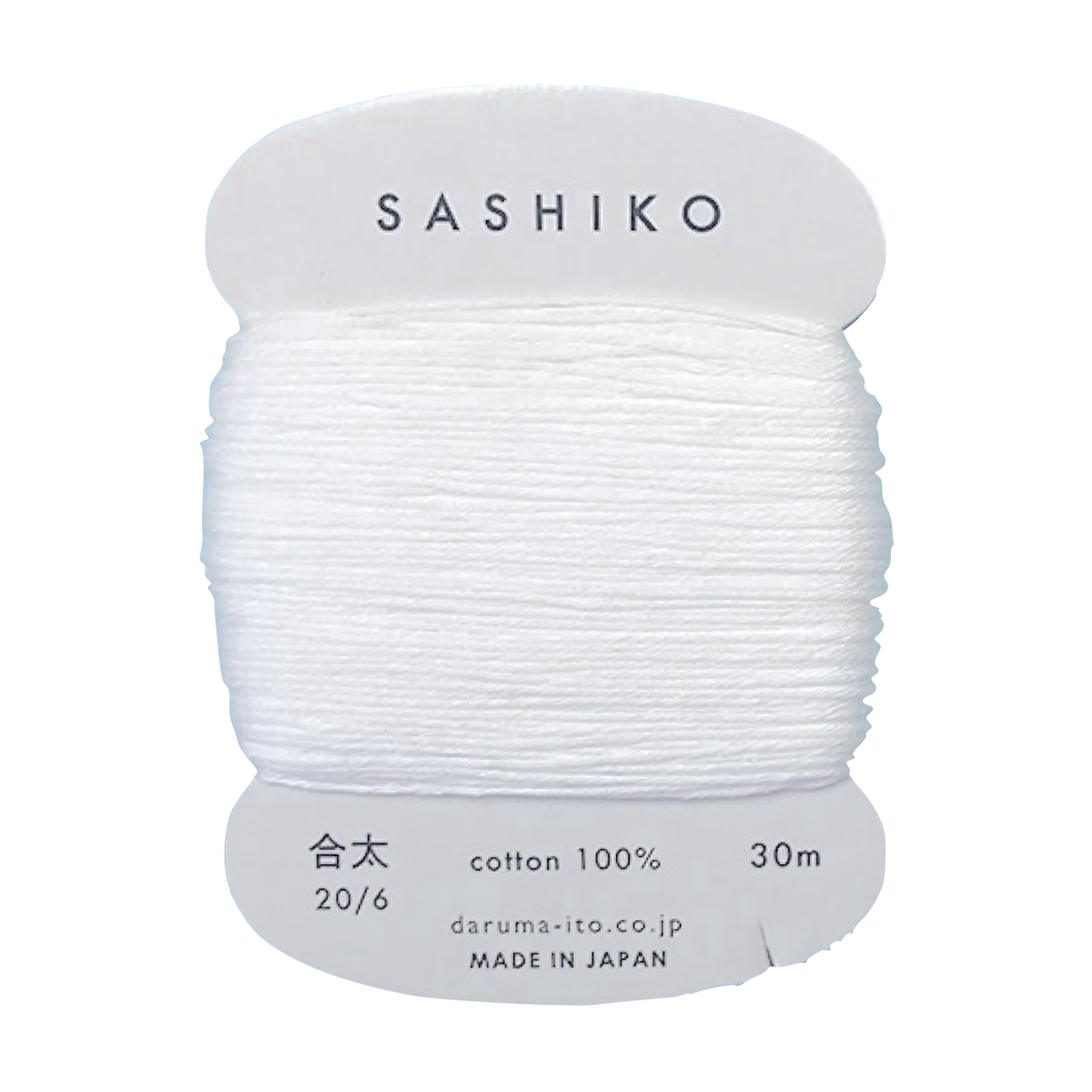 Thick Sashiko Thread - 201 - White
