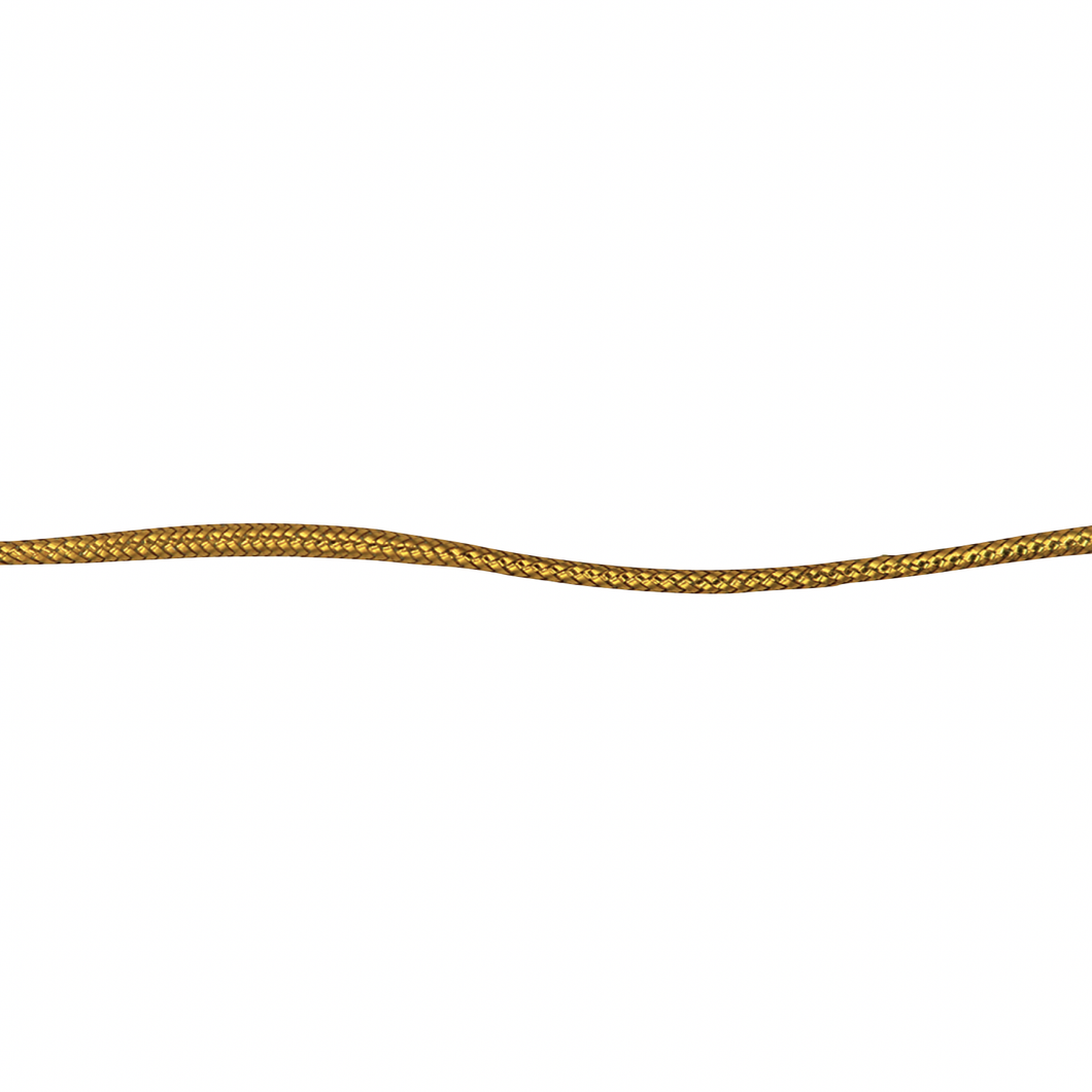 Stretch Cord - 1mm Wide - Gold - 50cm