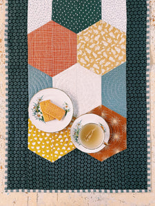 Modern Hexie Table Runner - Digital Pattern