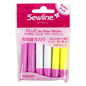 Fabric Glue Pen Refills Assorted x 6