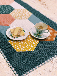 Modern Hexie Table Runner - Physical Pattern