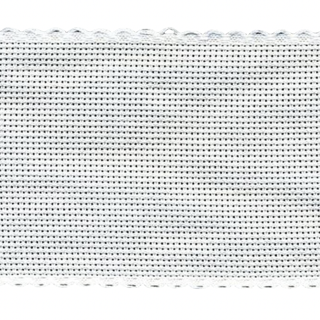 Aida Band - 8cm Wide - White - 50cm