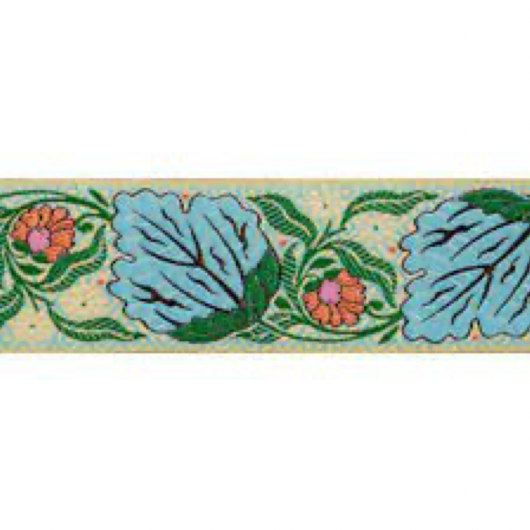 Trim - Alchemy Blossom - Blue - 50cm