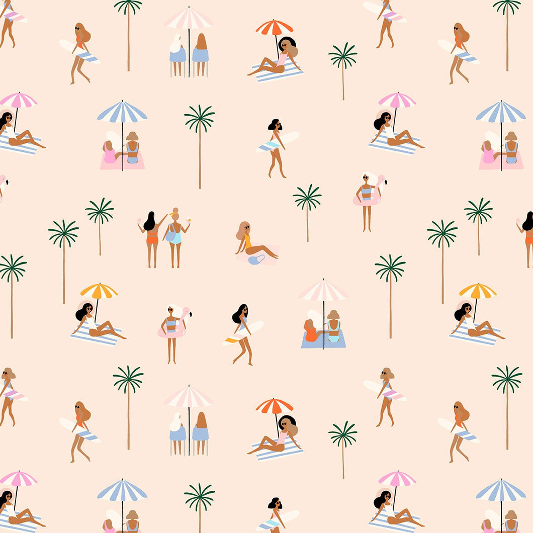 Weekend Away - Beachy - Cream - Fat Quarter