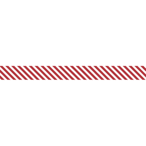 Bias Binding - 25mm Wide - 1/8 Stripe - Red Delicious - 50cm