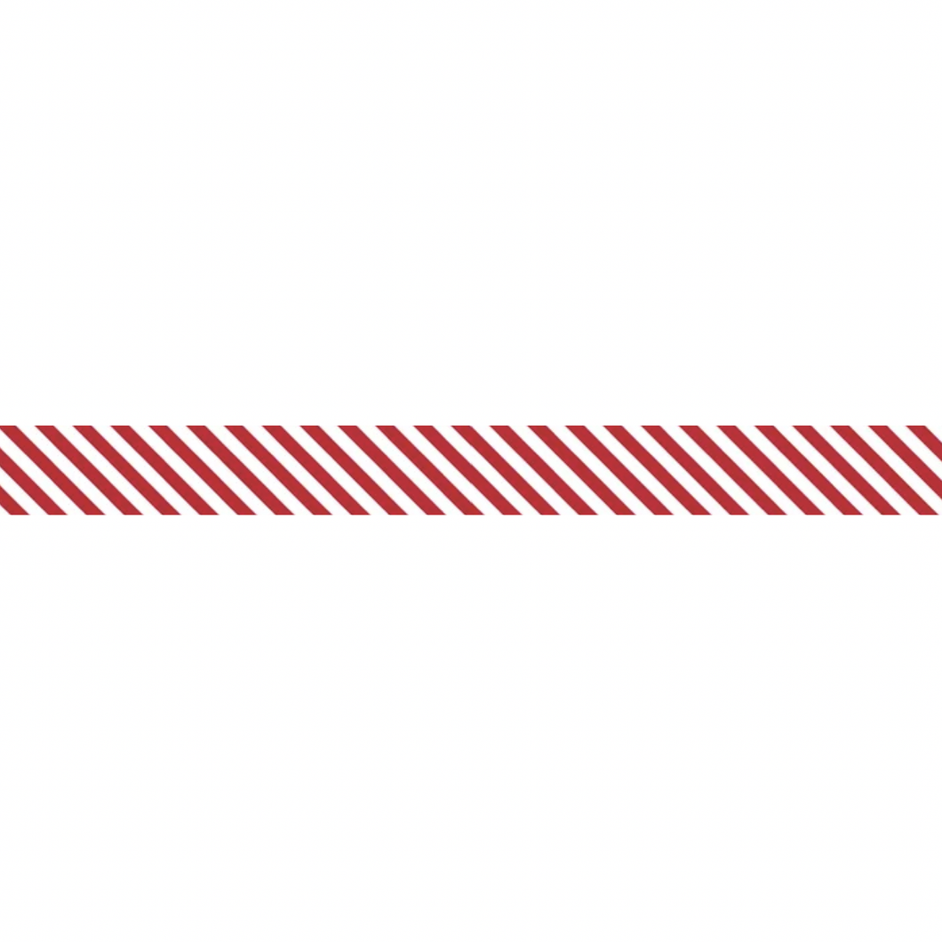 Bias Binding - 25mm Wide - 1/8 Stripe - Red Delicious - 50cm