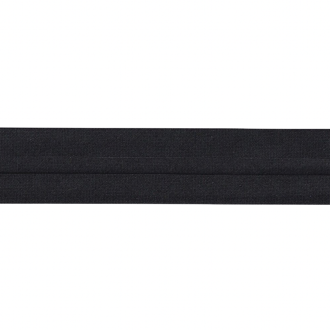 Bias Binding - 25mm Wide - Black - 50cm