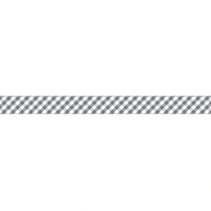 Bias Binding - 25mm Wide - 1/8 Check - Barramundi Grey - 50cm