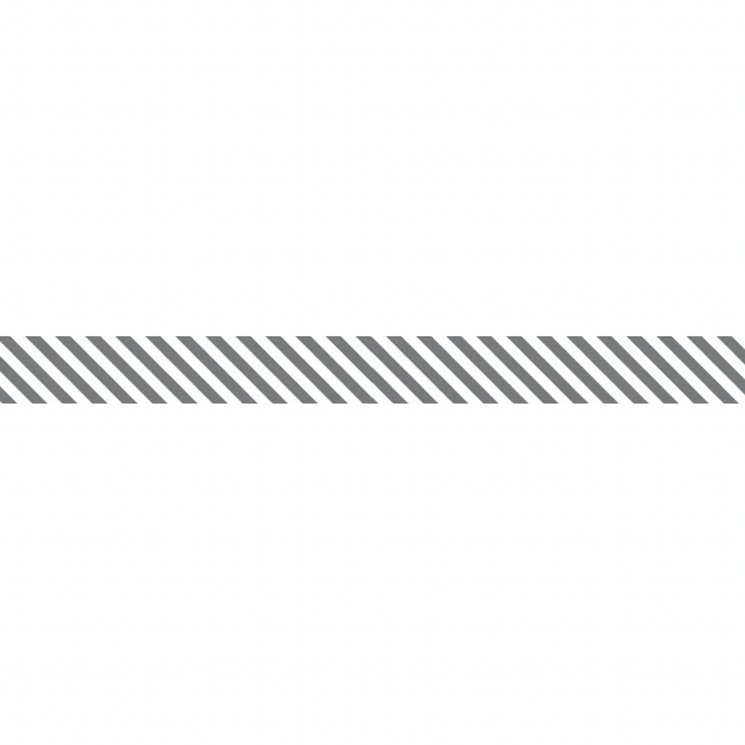 Bias Binding - 25mm Wide - 1/8 Stripe - Barramundi Grey - 50cm
