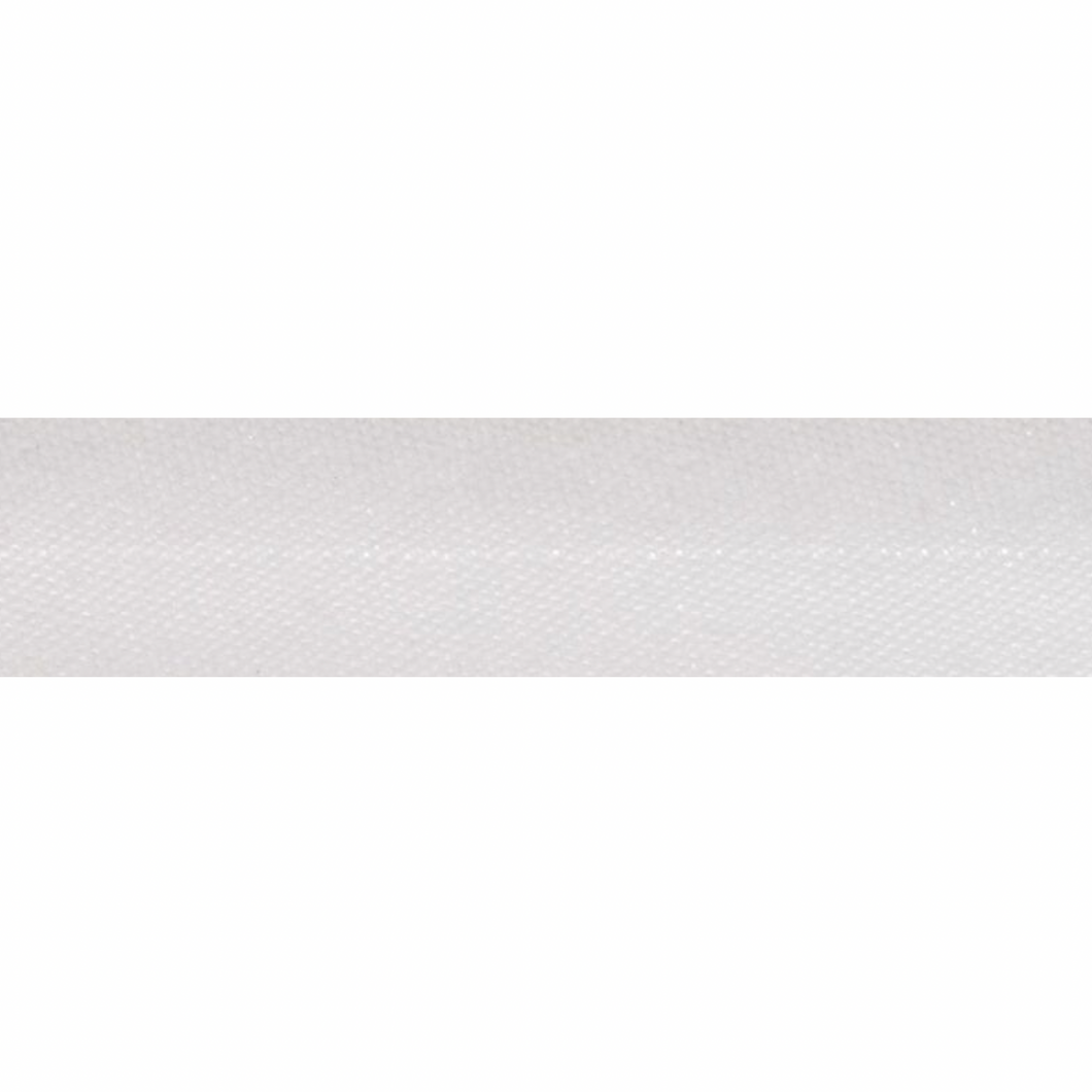 Bias Binding - 25mm Wide - White - 50cm