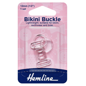 Bikini Buckle - 12mm - Clear