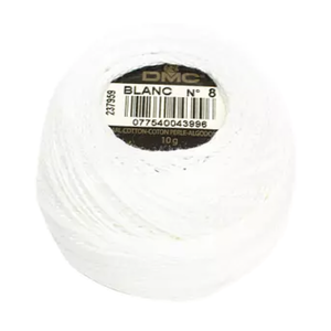 Coton Perle 8 - Blanc - 80m