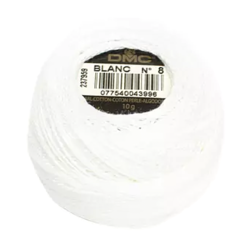 Coton Perle 8 - Blanc - 80m