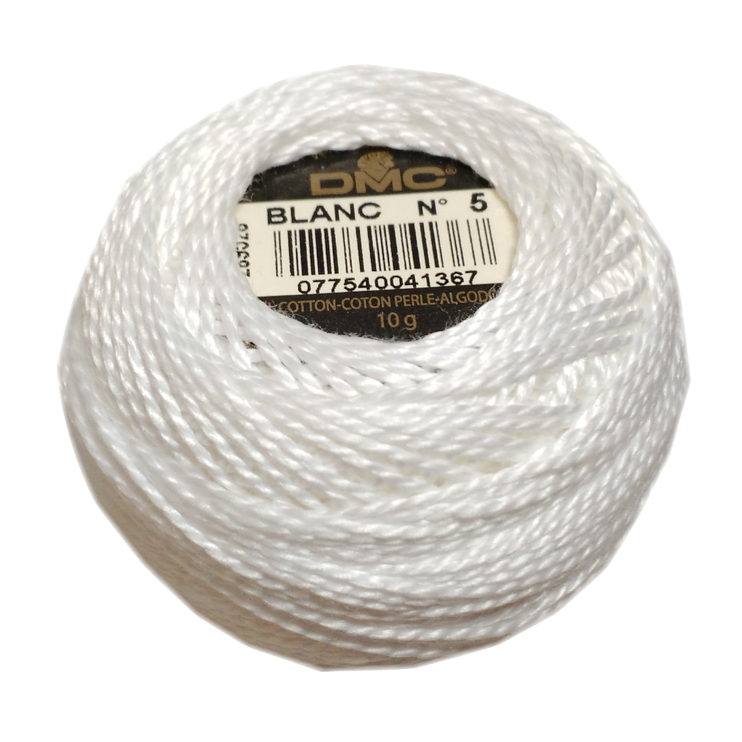 Coton Perle 5 - Blanc - 45m