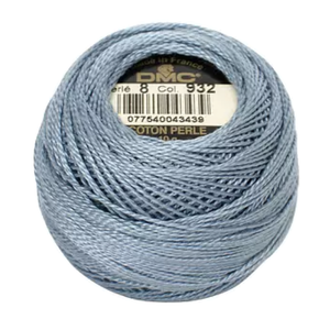 Coton Perle 8 - Blue Gull - 932 - 80m