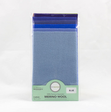 Load image into Gallery viewer, Merino Wool Felt - 4.5&quot; x 7&quot; - Blue
