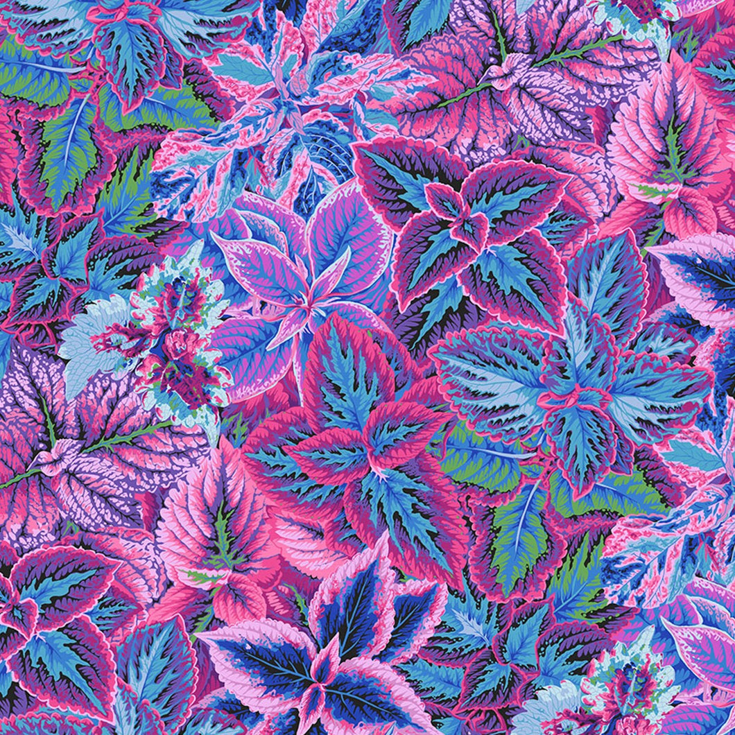 Kaffe Fassett Collective August 2025 - Bold Leaves - Blue - 50cm