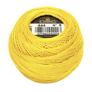 Coton Perle 8 - Bright Yellow - 444 - 80m