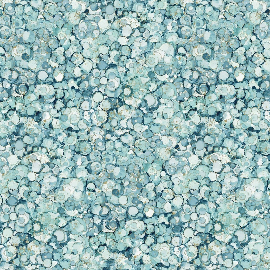 Midas Touch - Bubble Texture - Blue - 50cm