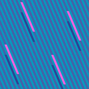 Eye Candy - Candy Stripe - Cerulean - 50cm