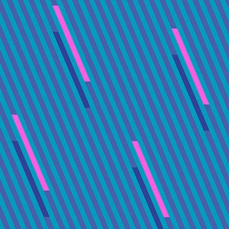 Eye Candy - Candy Stripe - Cerulean - 50cm