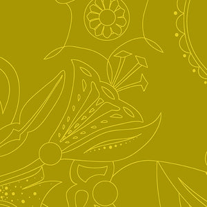 Sun Print Luminance - Carved - Chartreuse - Fat Quarter (Out of Print)
