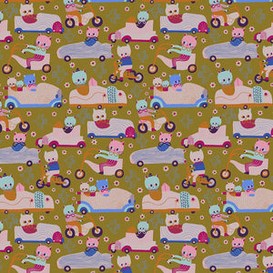 Just Kitten Around - Cat Race - Autumn - Fat Quarter