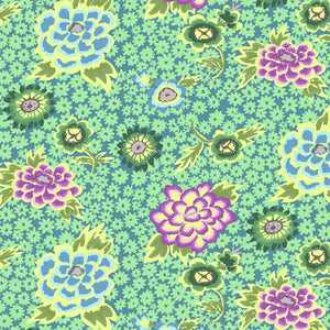 Charlotte - Teal - Fat Quarter (Out of Print)