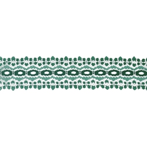 Eyelet Lace - 30mm Wide - Christmas Green - 50cm