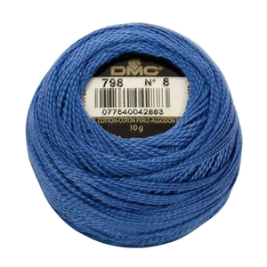 Coton Perle 8 - Cobalt Blue - 798 - 80m